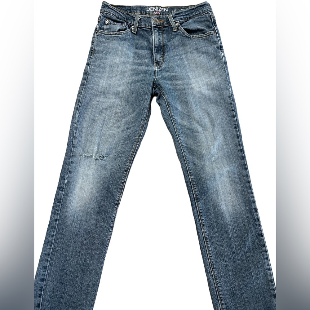 LEVI'S DENIZEN 231 Jeans Size 30X32 Athletic  Fit Blue Denim Distressed LV303